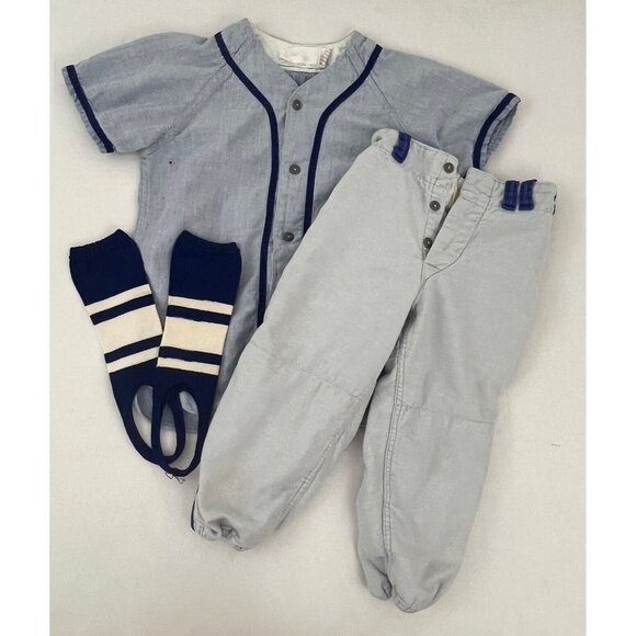Vintage Speedline Little League Baseball Uniform Planters Peanuts Set Sz Small